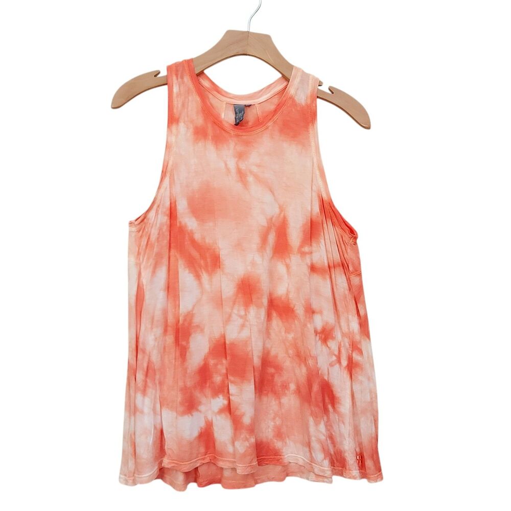 Sweaty Betty Tank Top Womens Medium Orange Tie Dye Easy Peazy Athletic Yoga